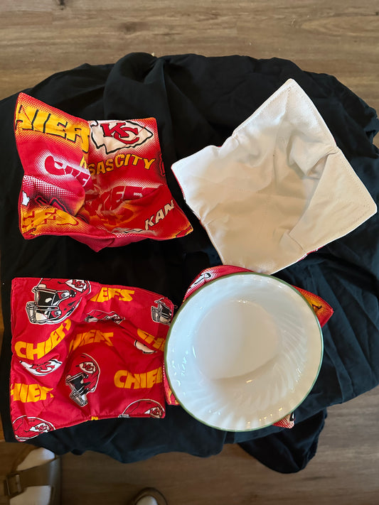 KC Chiefs bowl cozies