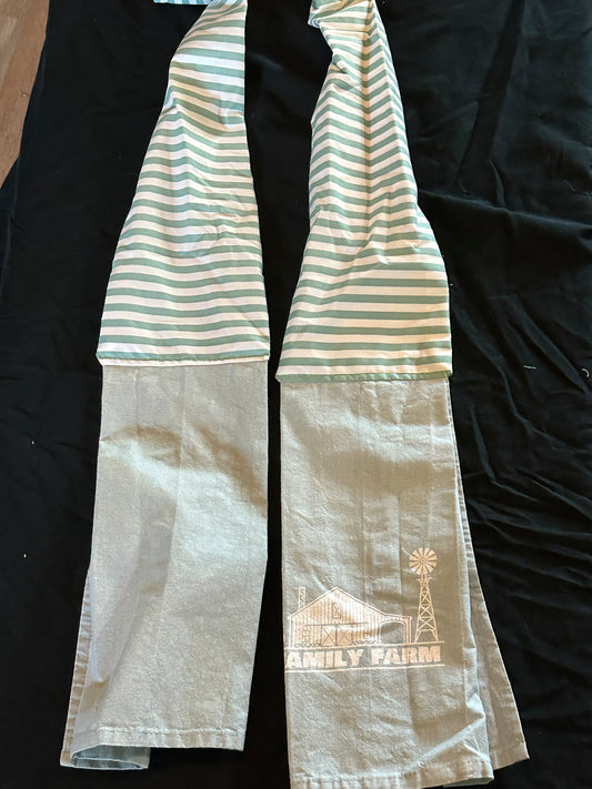 Green farm striped Kitchen  boa